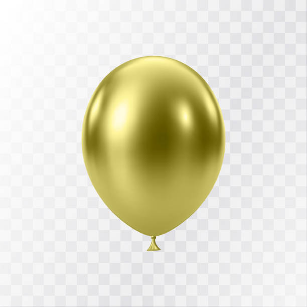 istock Luxury realistic balloons. 3D green glossy helium balloons 2158413903