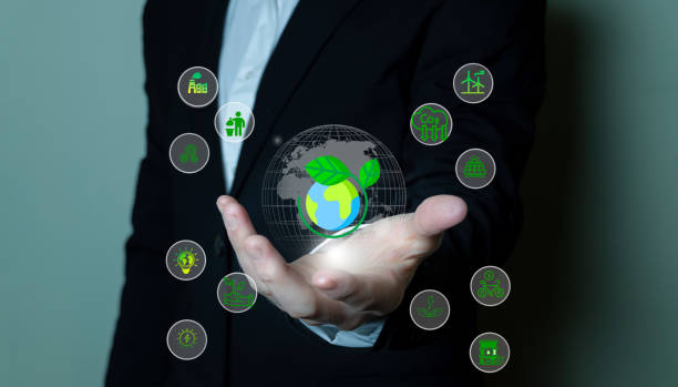 istock Environmental conservation awareness, carbon reduction, green business sustainability. 2158421016