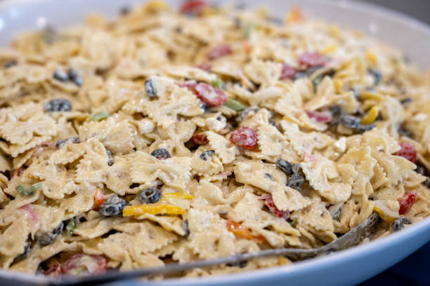 istock Macaroni salad pasta salad ready to be served. 2158421558