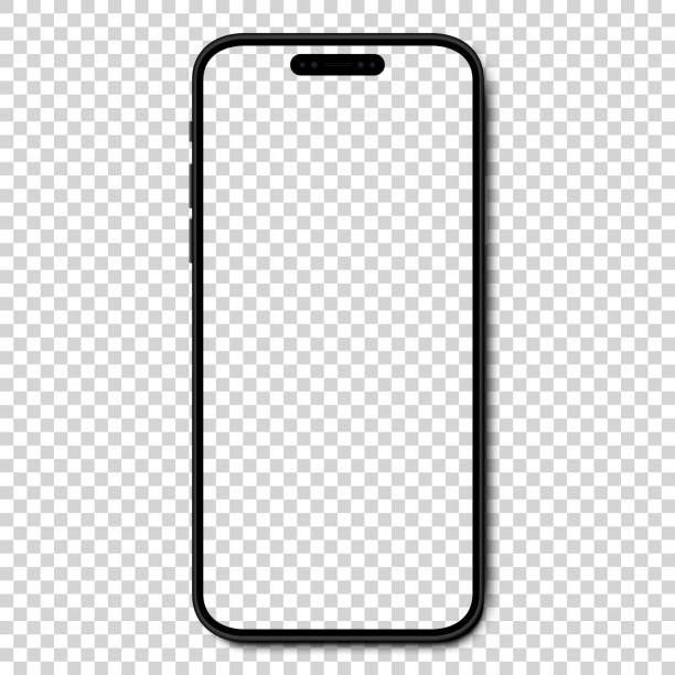 wwinnica, ukraina - 18 czerwca 2024 r.: makieta iphone'a 14 pro, 14 pro max, 15, 15 pro, 15 pro max i nowego iphone'a 16, 16 pro, 16 pro max. makieta ekranu iphone'a. ilustracja wektorowa - iphone stock illustrations