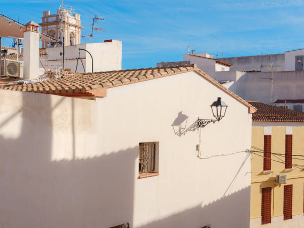 Denia, Spain - January 03, 2024: Denia city center of Denia historical coastal city in the province of Alicante, on the Costa Blanca