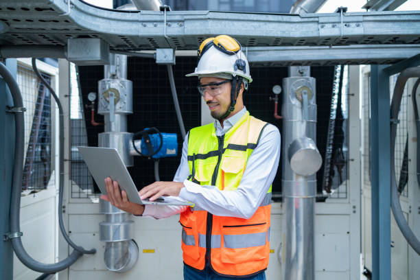 istock Engineer Conducting Inspection in Industrial Plant 2158436093