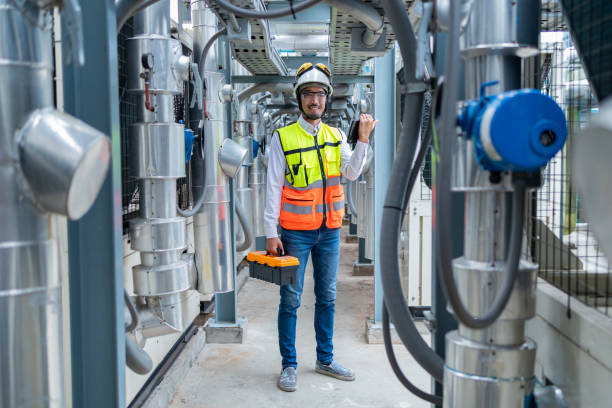 istock Engineer Conducting Inspection in Industrial Plant 2158436377