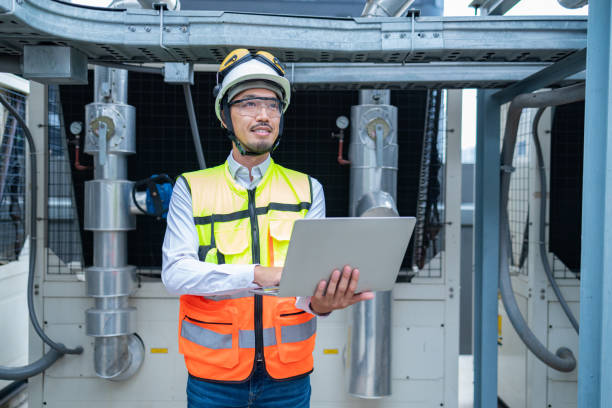 istock Engineer Conducting Inspection in Industrial Plant 2158436468