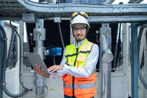istock Engineer Conducting Inspection in Industrial Plant 2158436478