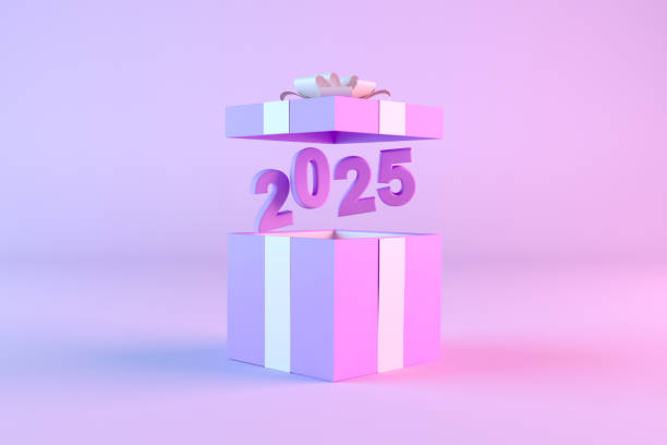 istock 2025 new year flying out of gift box 2158438235