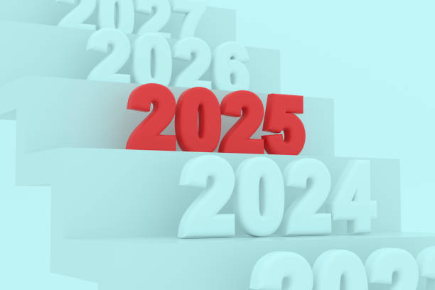 istock 2025 new year on ladder 2158438339