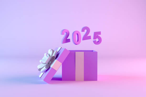 istock 2025 new year flying out of gift box 2158438388