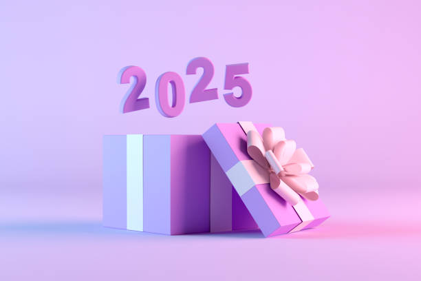 istock 2025 new year flying out of gift box 2158438501