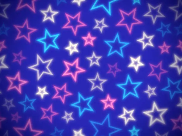 Patriotic Glowing Stars Abstract Background Patriotic Glowing Stars Abstract Background