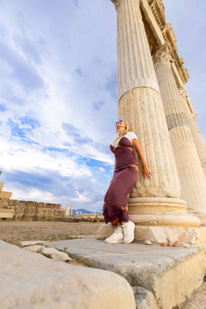 istock Middle-aged Spanish female tourist 2158451159