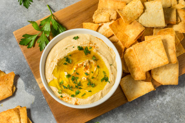 istock Healthy Mediterranean Chickpea Hummus 2158451196