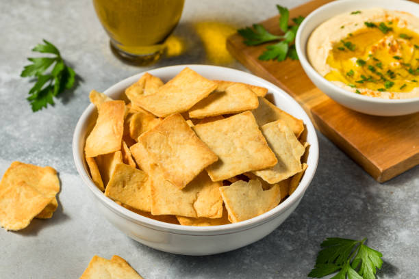 istock Homemade Crispy Pita Chips 2158451203