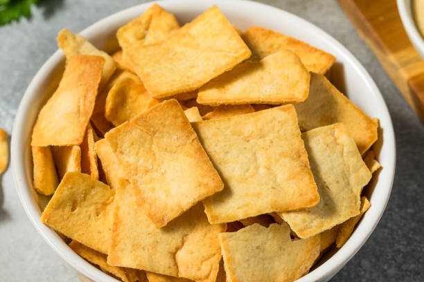 istock Homemade Crispy Pita Chips 2158451293