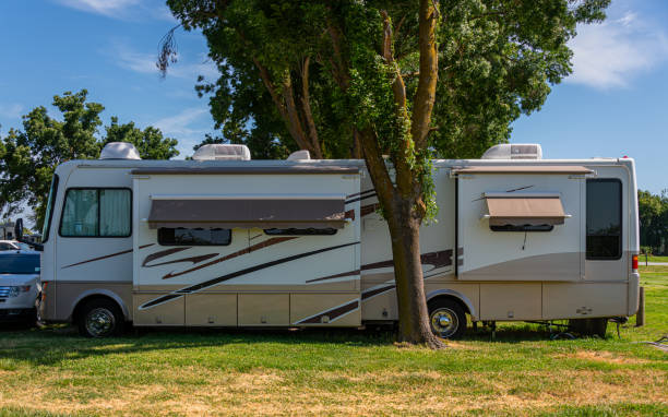 istock Awnings on Rv motorhomes 2158452159