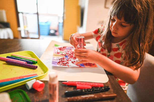istock Serious child and handcrafts 2158461741