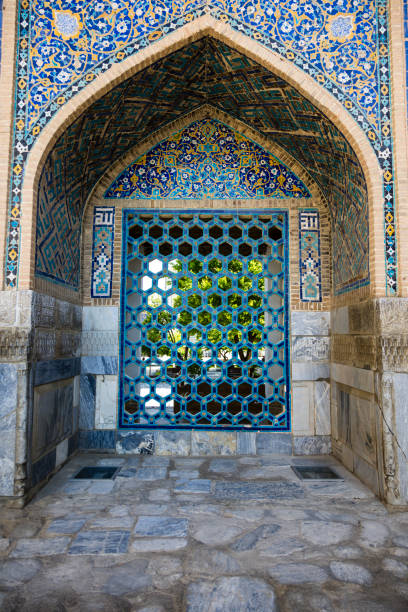 A woman praying in a mosque