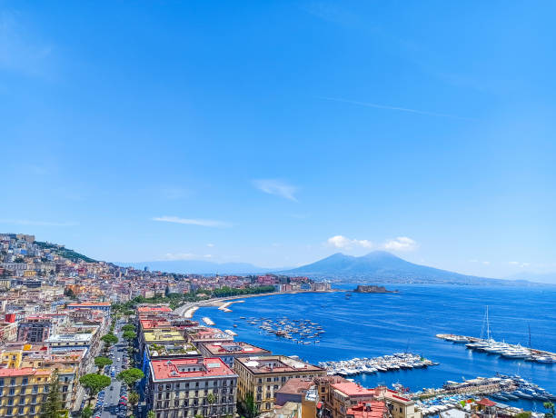 istock Blue sky over the cityscape of Naples 2158470194