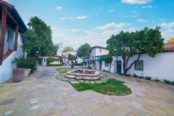 istock Courtyard in old mission Santa Barbara 2158473350