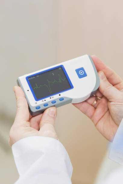 istock Display of cardiology equipment showing various readings and functions. 2158474233