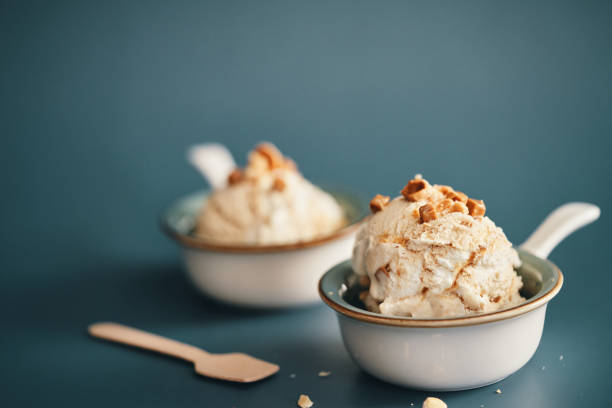istock Caramel Ice Cream with Topping 2158484719