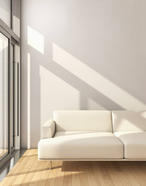 istock Large luxury modern bright interiors Living room mockup illustration 3D rendering image 2158484850