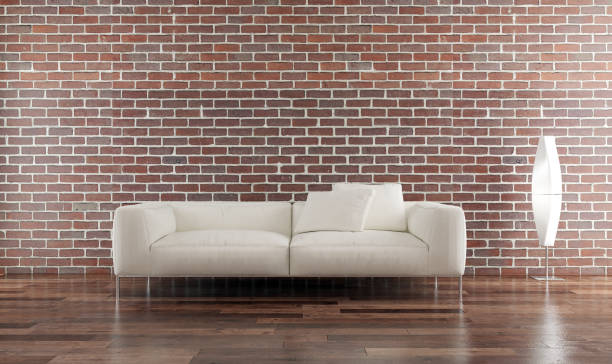 istock Large luxury modern bright interiors Living room mockup illustration 3D rendering image 2158485009