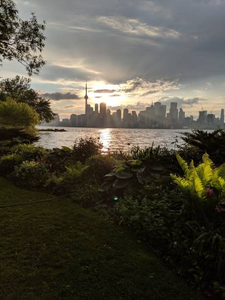 istock The Toronto Skyline at sunset from a park on Toronto Island 2158487642