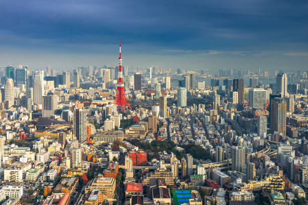 istock Tokyo, Japan with the Tower from Roppongi 2158488853