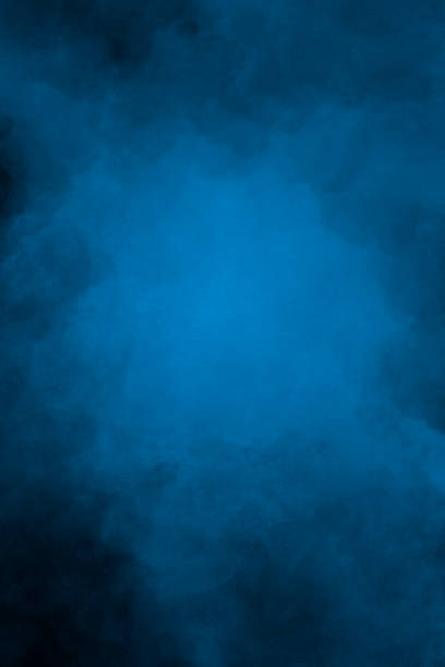 istock Abstract Vivid Blue Teal Watercolor Background - Vignette 2158495629