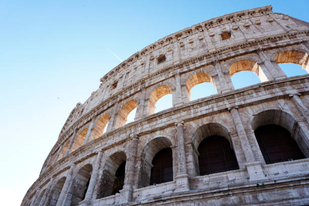 istock Colosseum in Rome under the bright blue sky 2158509143