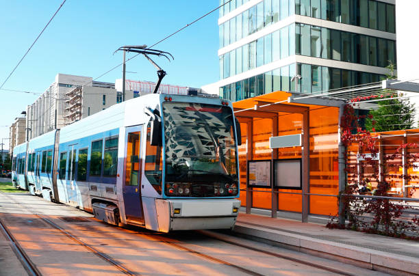 istock Blue tram in Oslo, Norway 2158509187