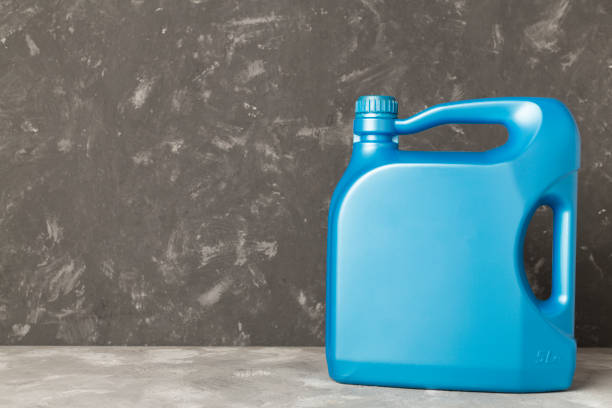 istock Canister with machine oil on concrete background 2158510145