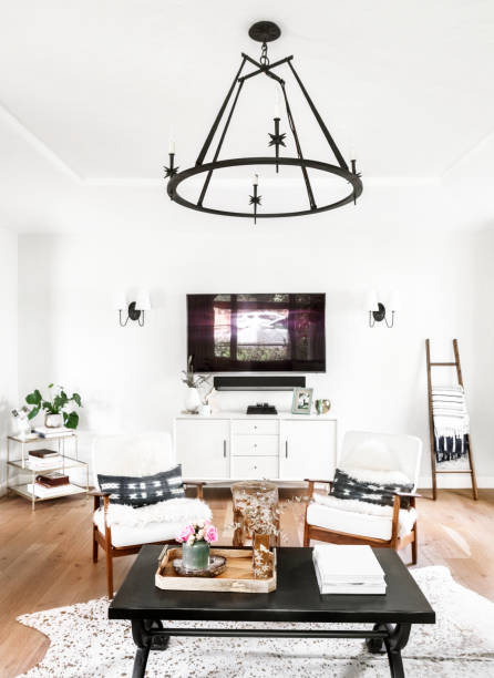 istock Minimal aesthetic living room decor 2158511807