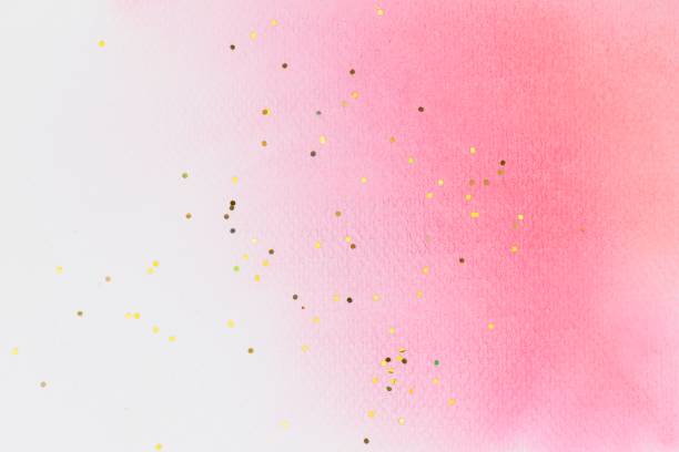 istock Pink white watercolor wallpaper background 2158514017
