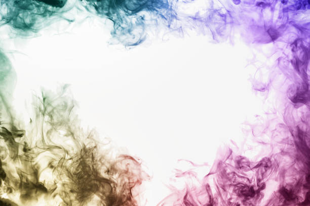 Color smoke abstract wallpaper, aesthetic background design