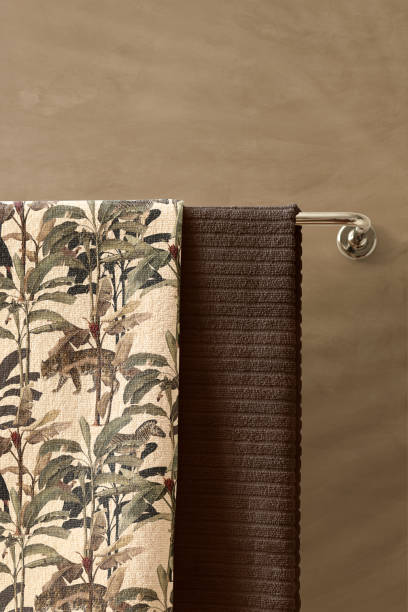 istock Towel hanging in bathroom, home textile 2158518836