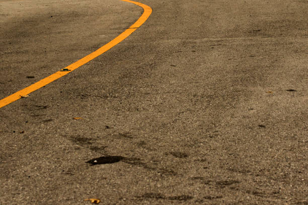 Solid yellow lines like this tend to be in areas with slopes and curves.