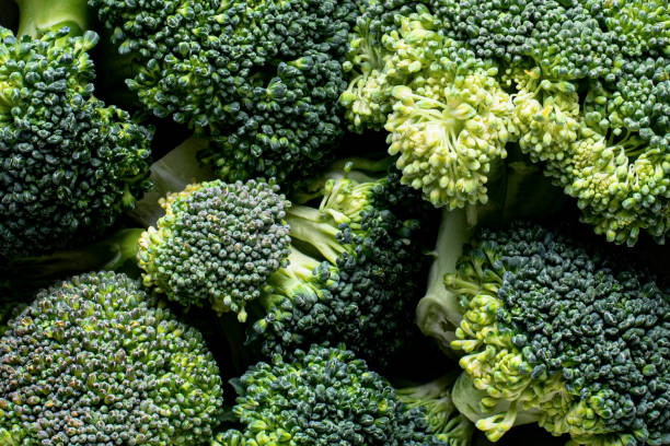 istock Cut fresh natural green broccoli 2158526235