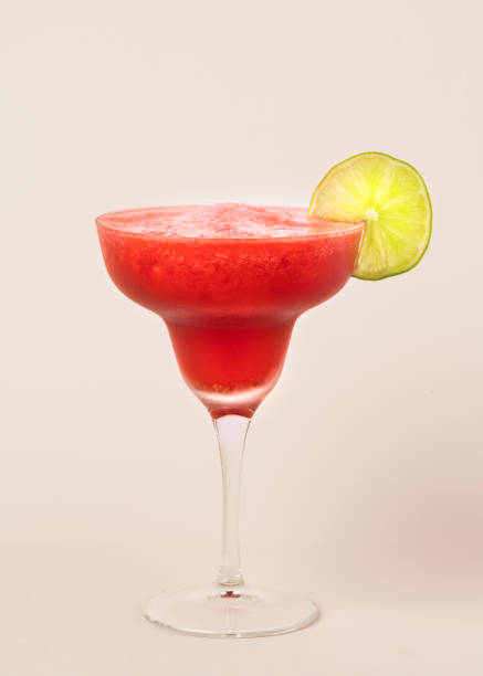 istock Strawberry daiquiri with a lime slice 2158527685