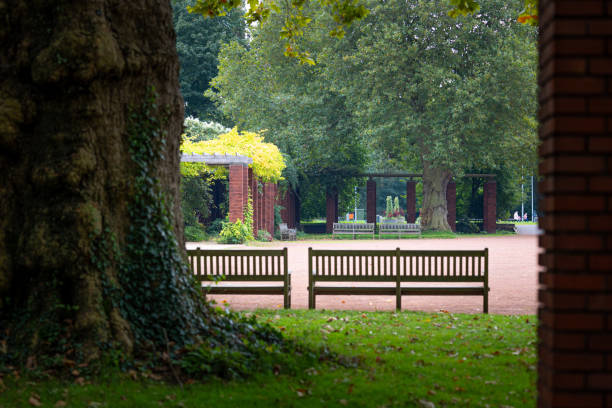 Public silver aluminum seats