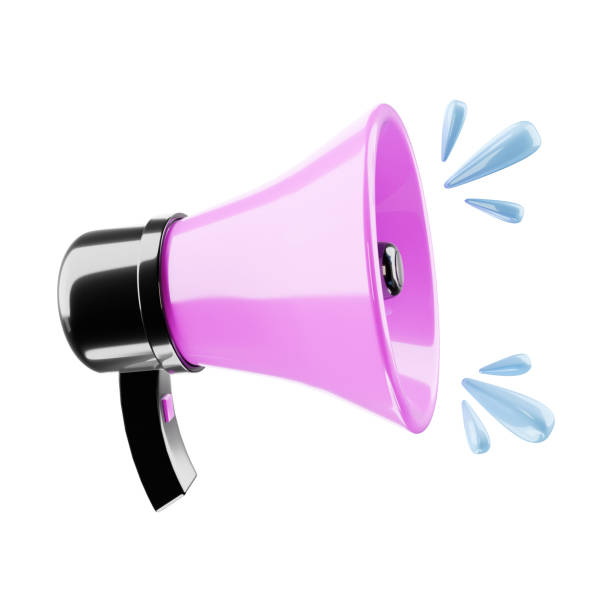 istock 3d megaphone loud speaker icon on white background 2158532426