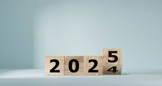 istock Countdown to 2025. Loading year from 2024 to 2025. New year start concept 2158533780