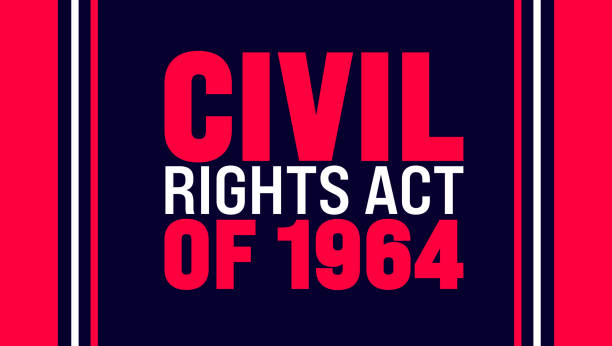 Civil Rights Act of 1964 background template. Holiday concept. Use a background, banner, placard, card, and poster design template with text inscription and standard color. vector illustration. Civil Rights Act of 1964 background template. Holiday concept. civil rights act stock illustrations