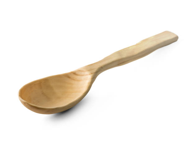 istock Wooden Spoon Isolated on a white background 2158541943