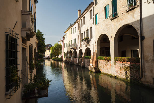 istock Ancient buildings along the Buranelli canal, Treviso 2158545700