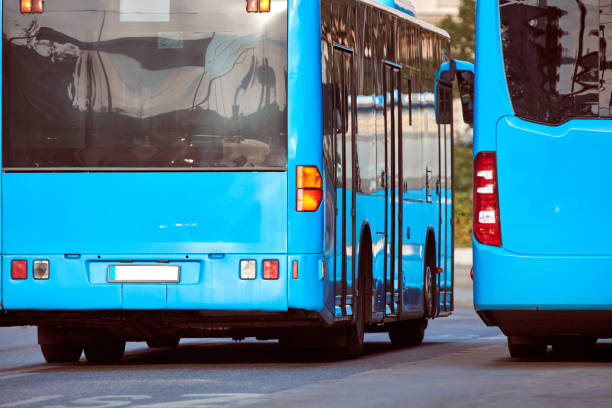 istock Bus public transportation in Budapest, Hungary. 2158550637