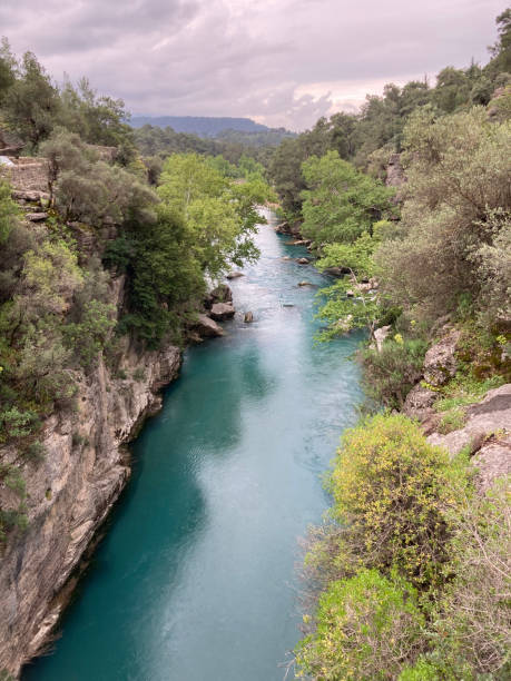 istock A river runs through a canyon with a mountain in the background 2158550998