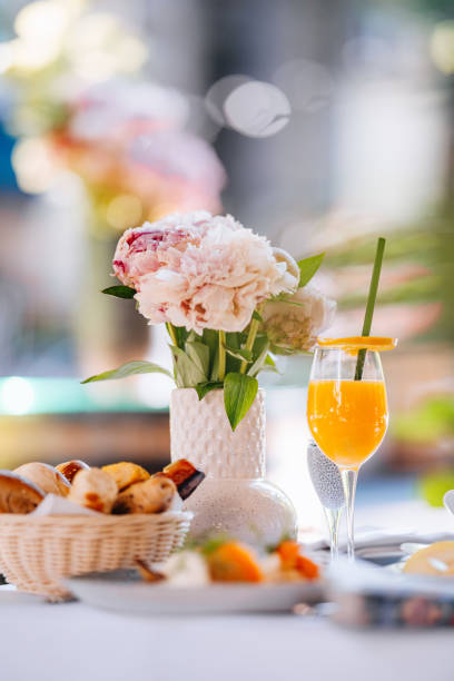 istock Breakfast in an outdoor cafe 2158551919