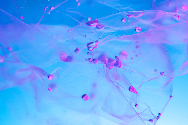 Vibrant neon purple liquid background